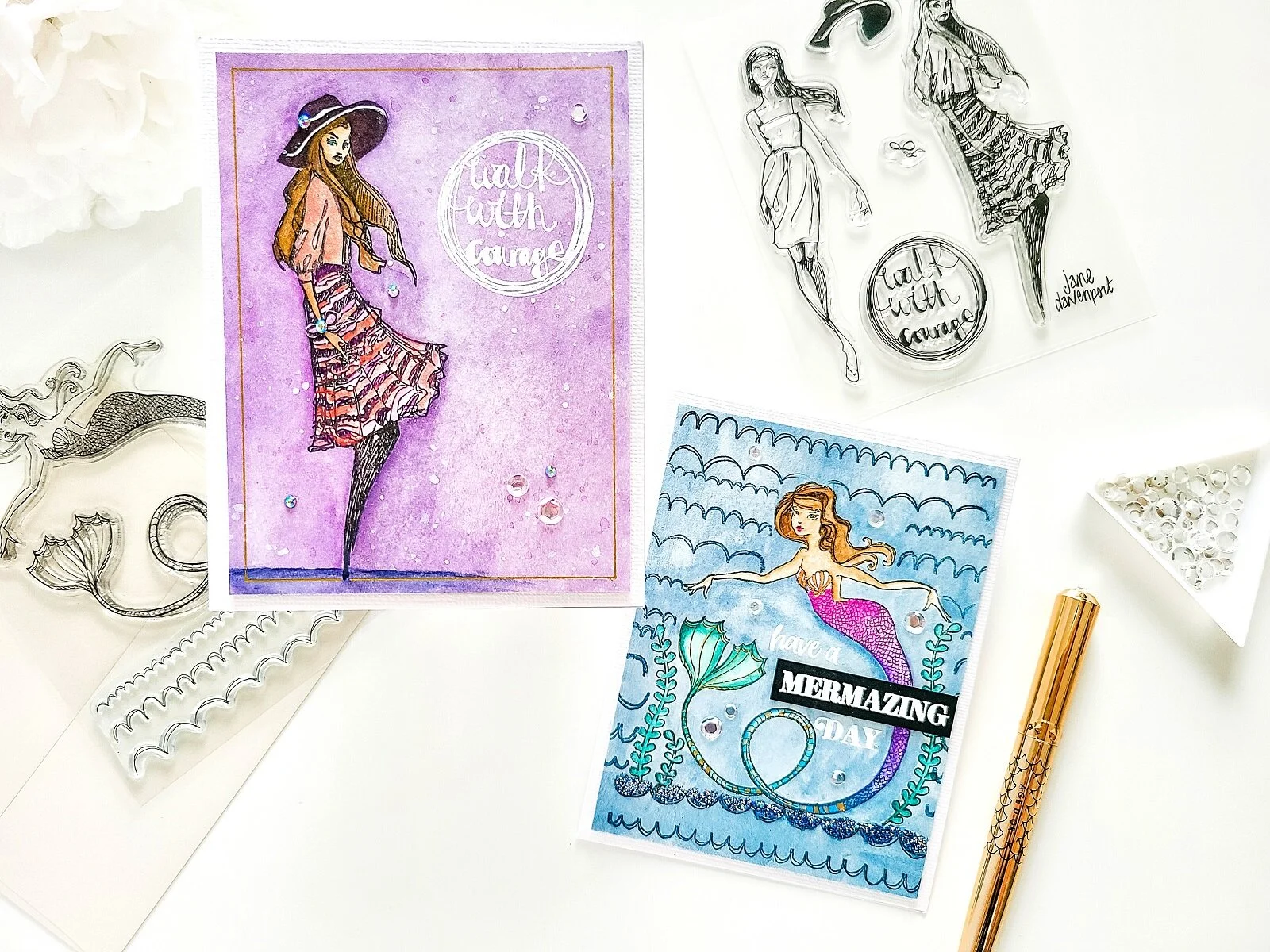 Stamp Camp Collection by Jane Davenport┃Inspiration Cards