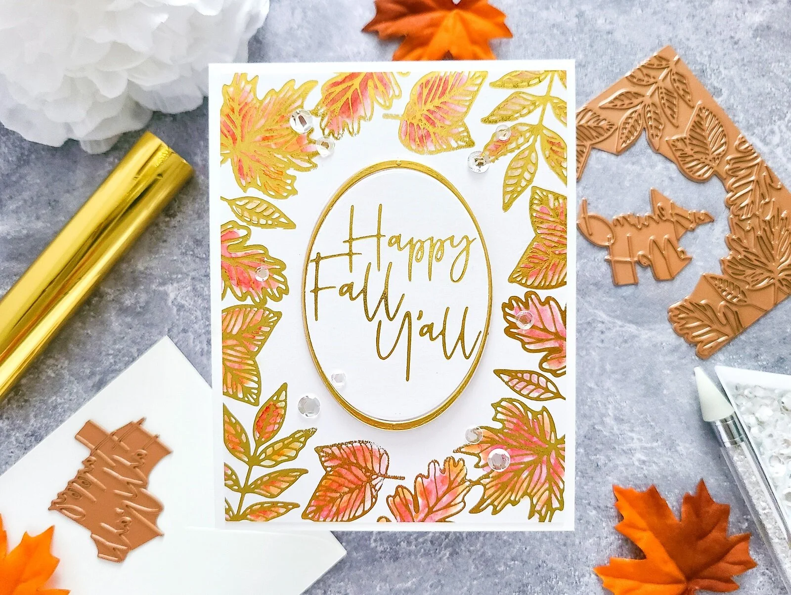 Spellbinders GOM OCTOBER-2020┃Crimson Fall Inspiration Card