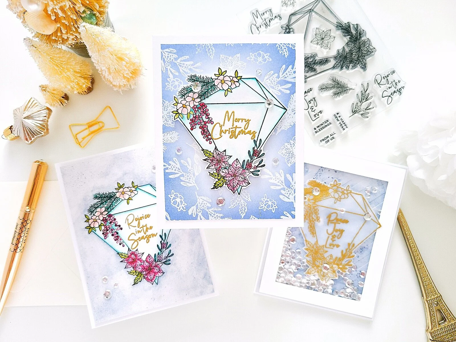Spellbinders CSOM NOV-2020┃Christmas Gem Inspiration Cards