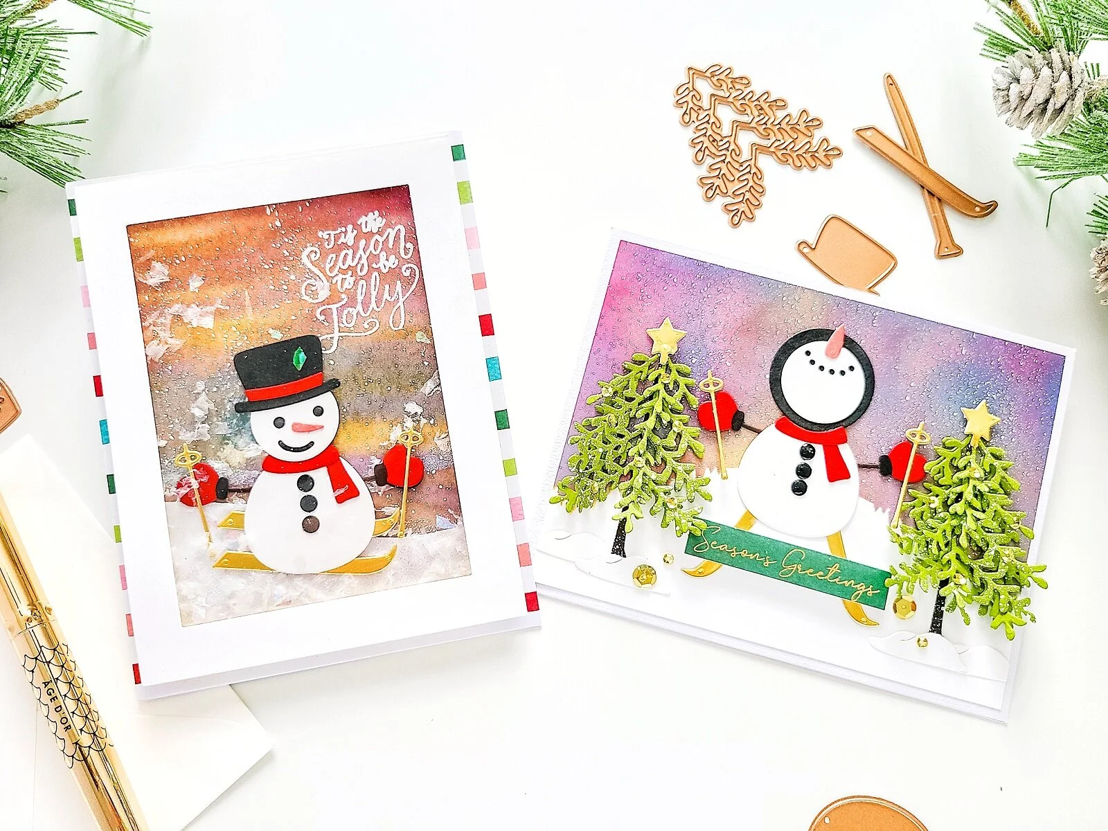 Spellbinders DOM-NOV2020┃Frankie Goes to the North Pole Inspiration Cards