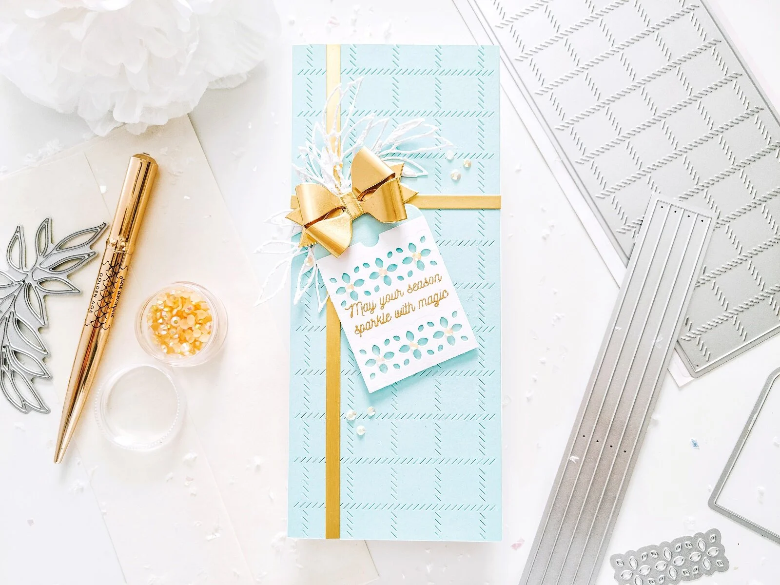 Slim Diagonal Stitched Plaid┃Inspiration Card