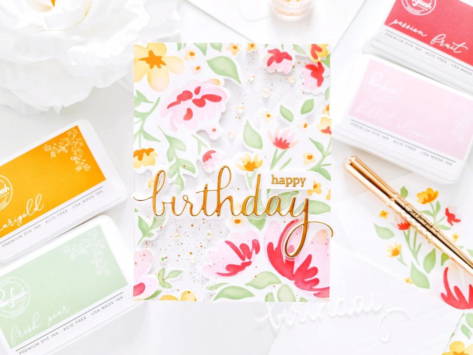 Happy Birthday Floral┃Inspiration Card