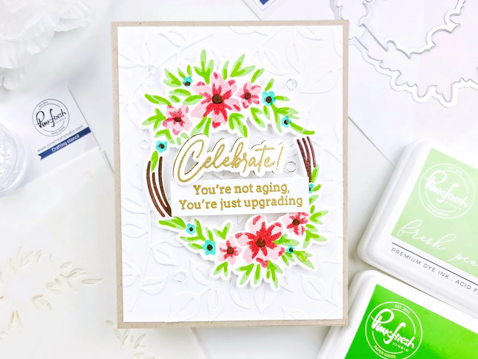 Rustic Floral Wreath - Celebrate┃Inspiration Card