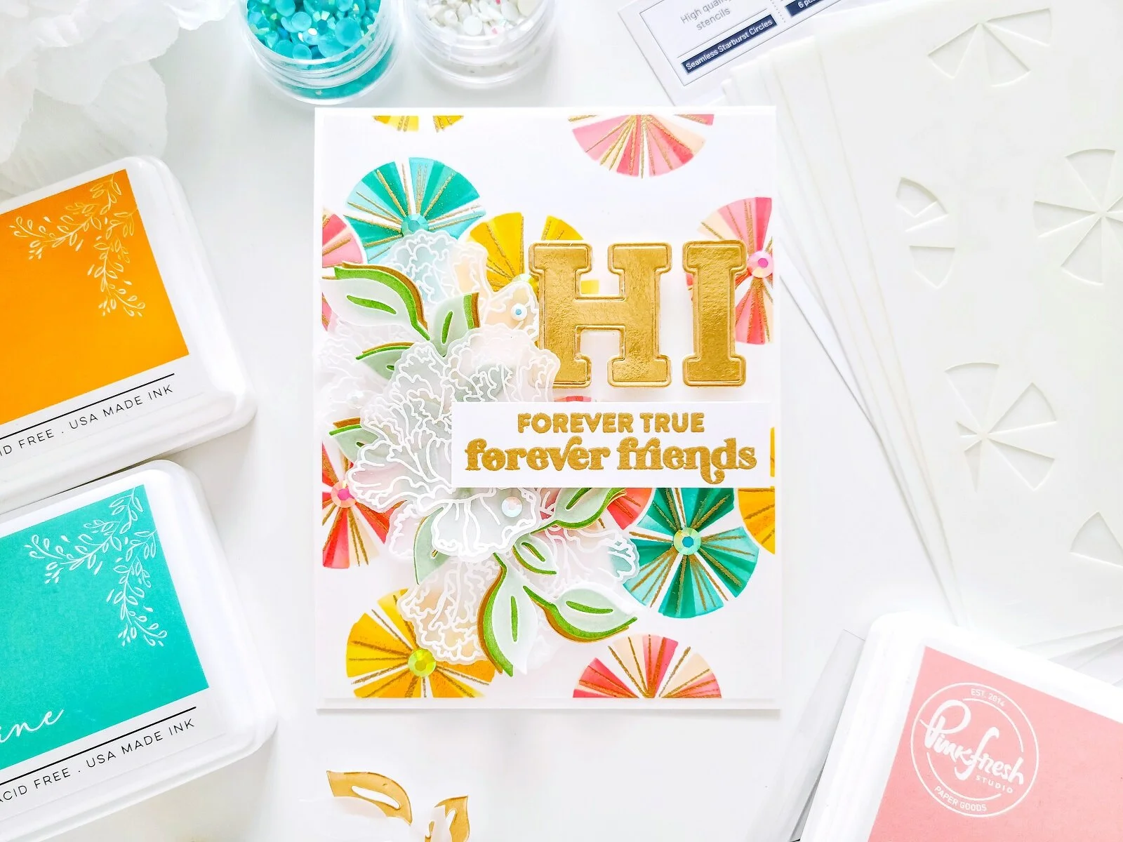 Seamless Starburst Circles ┃ Inspiration Card