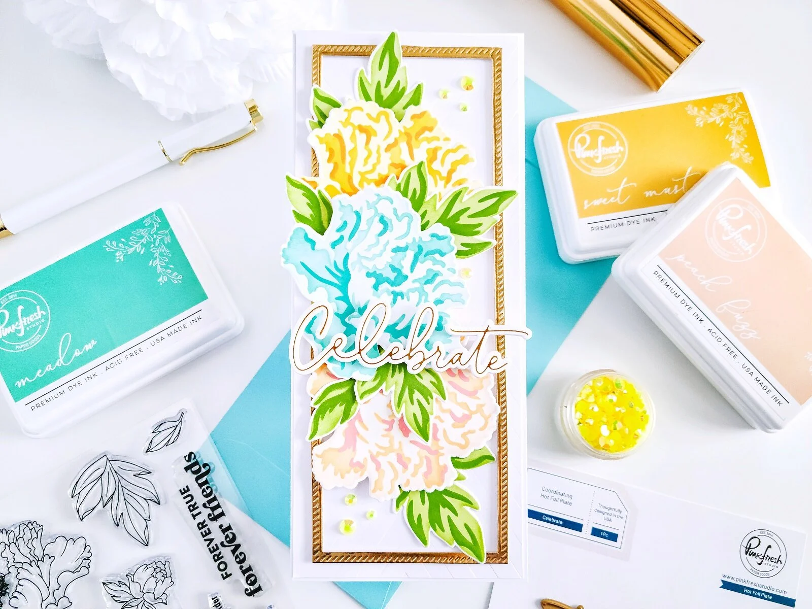 Celebrate Slimline┃Inspiration Card