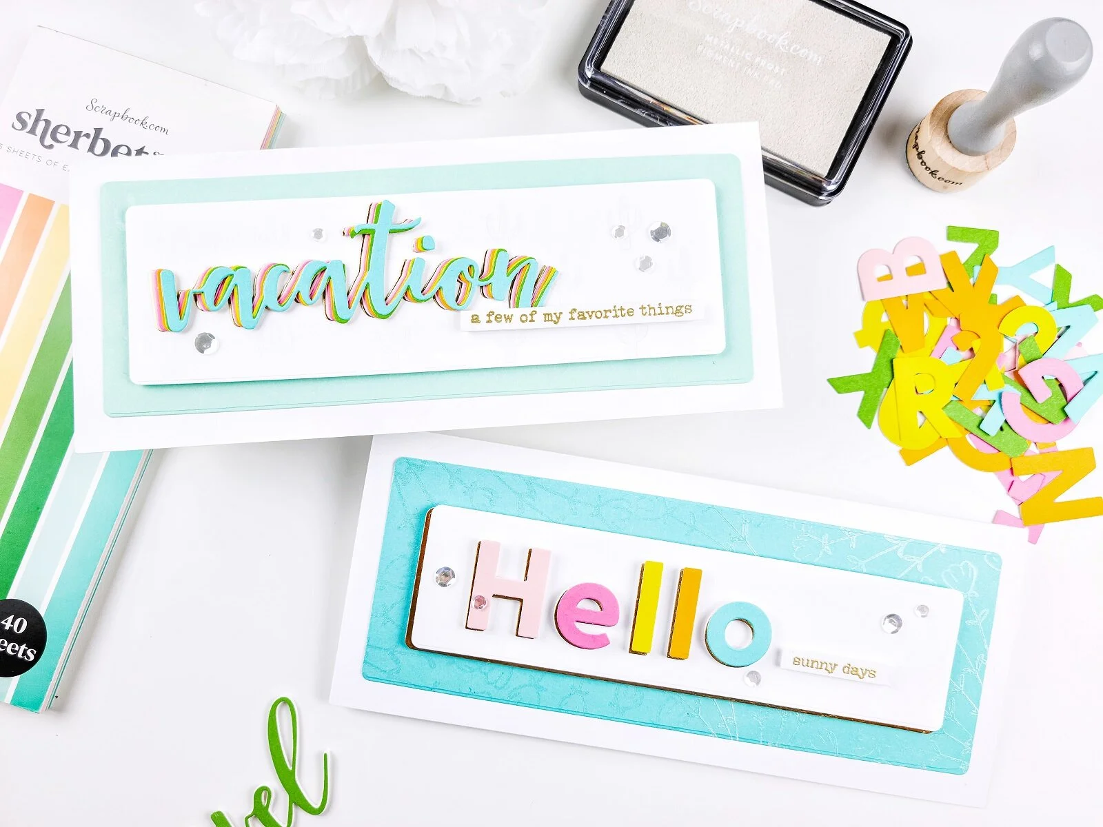 Scrapbook.Com -Sizzling Days of Summer┃Inspiration Cards