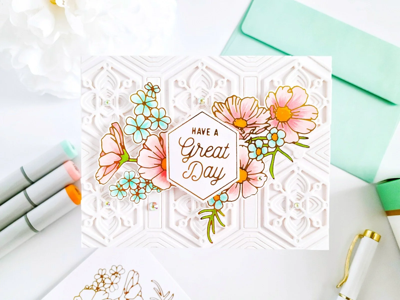 Spellbinders AUG-2021 GOM┃Inspiration Card