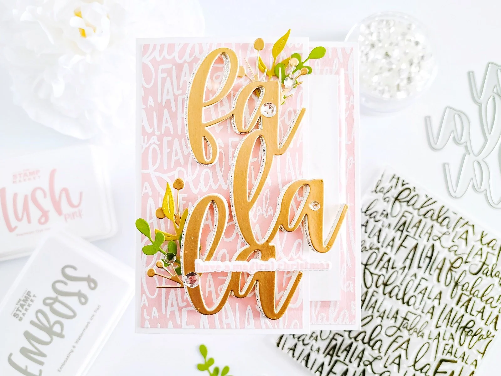 The Stamp Market┃Fa La La Inspiration Card