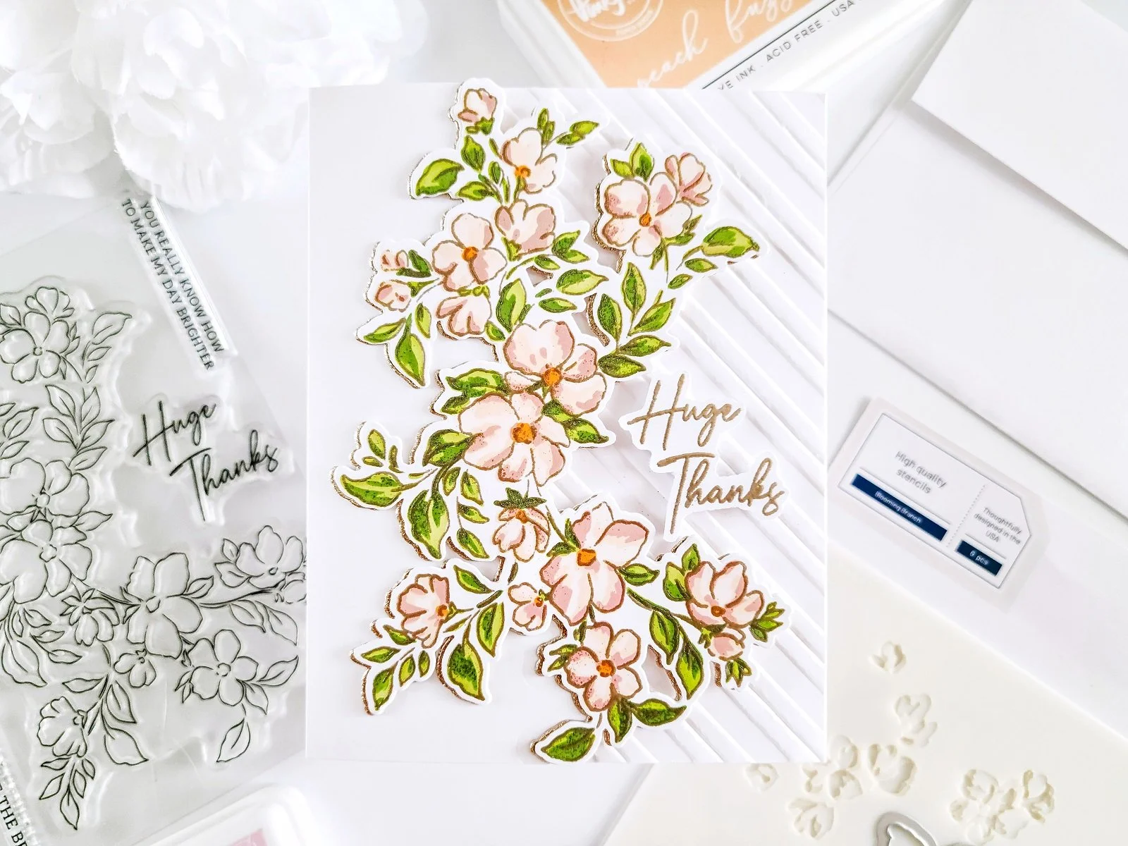Blooming Branch ┃ Thank You Inspiration Card