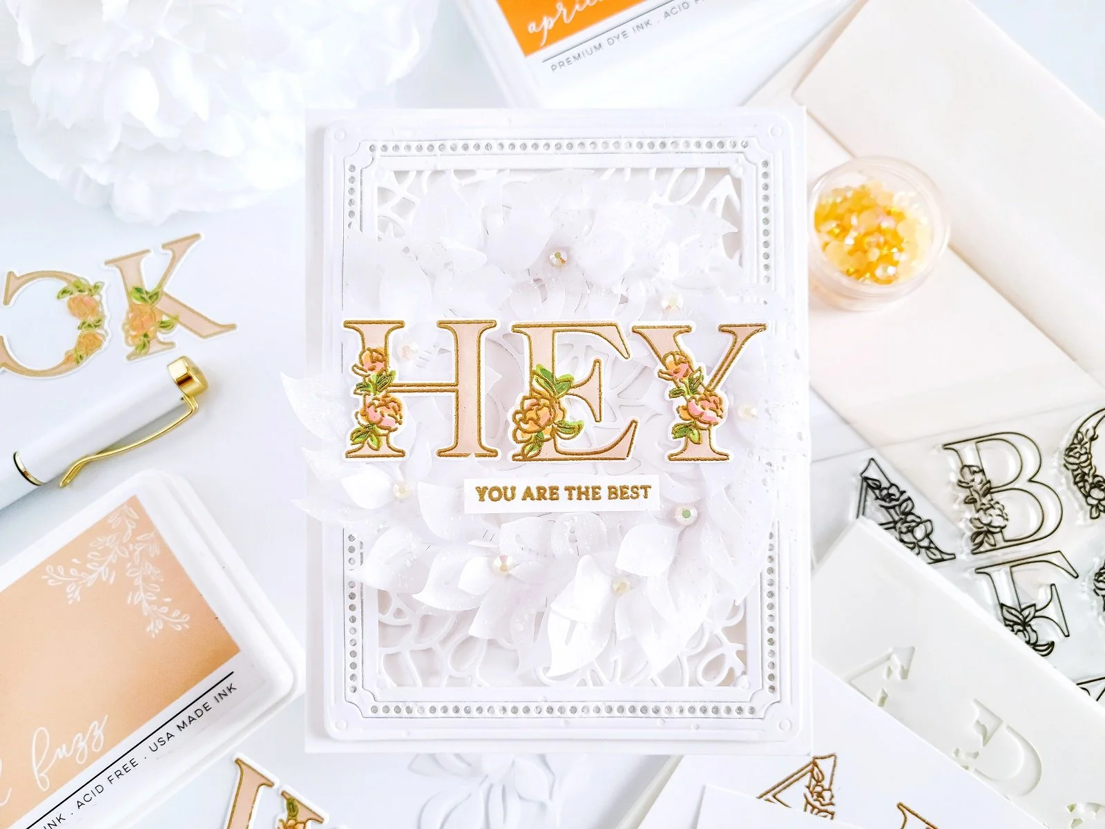 Inna's Alpha┃ Wreath Thank You Inspiration Card