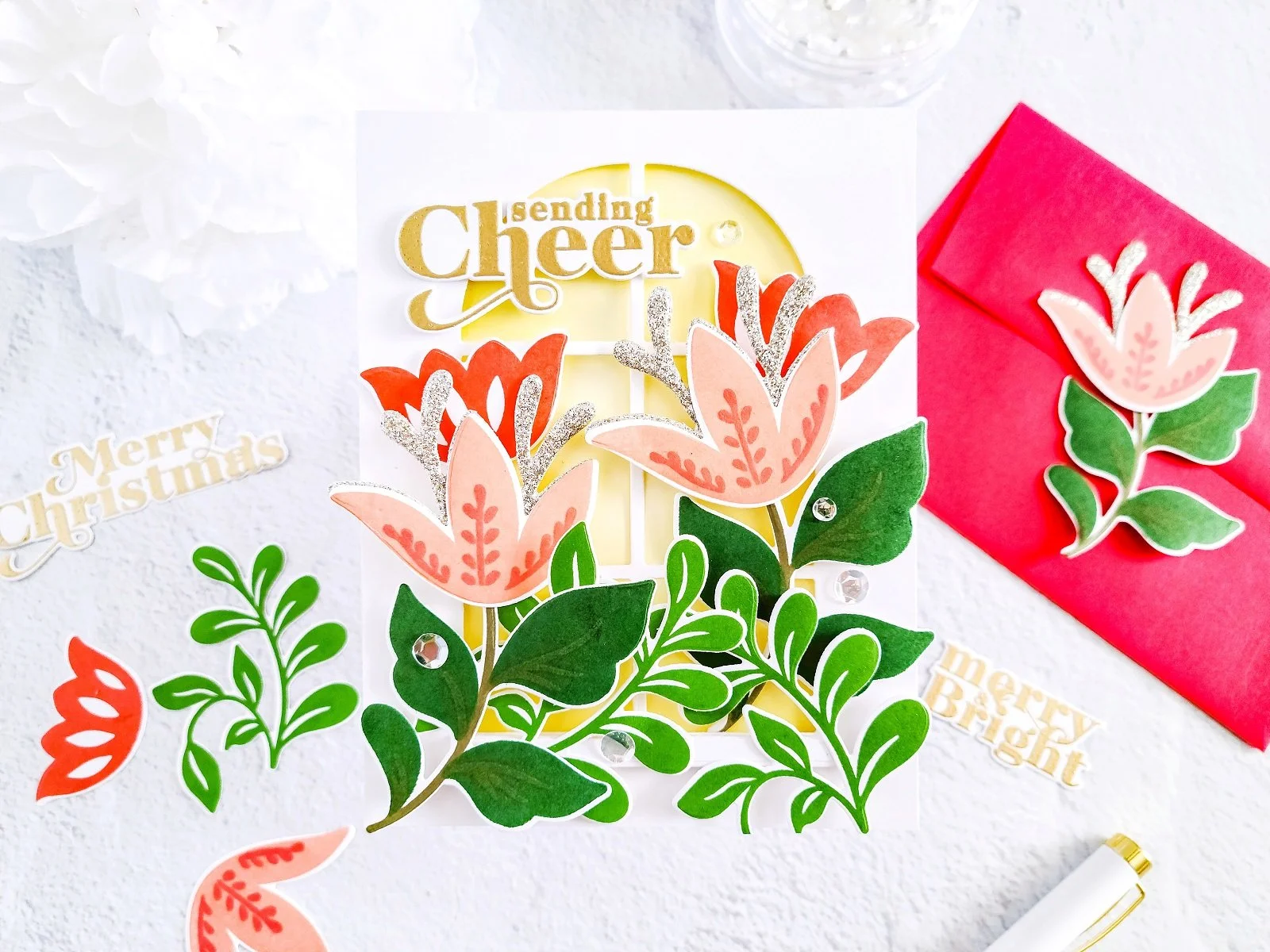 The Stamp Market┃ Sending Cheer Inspiration Card