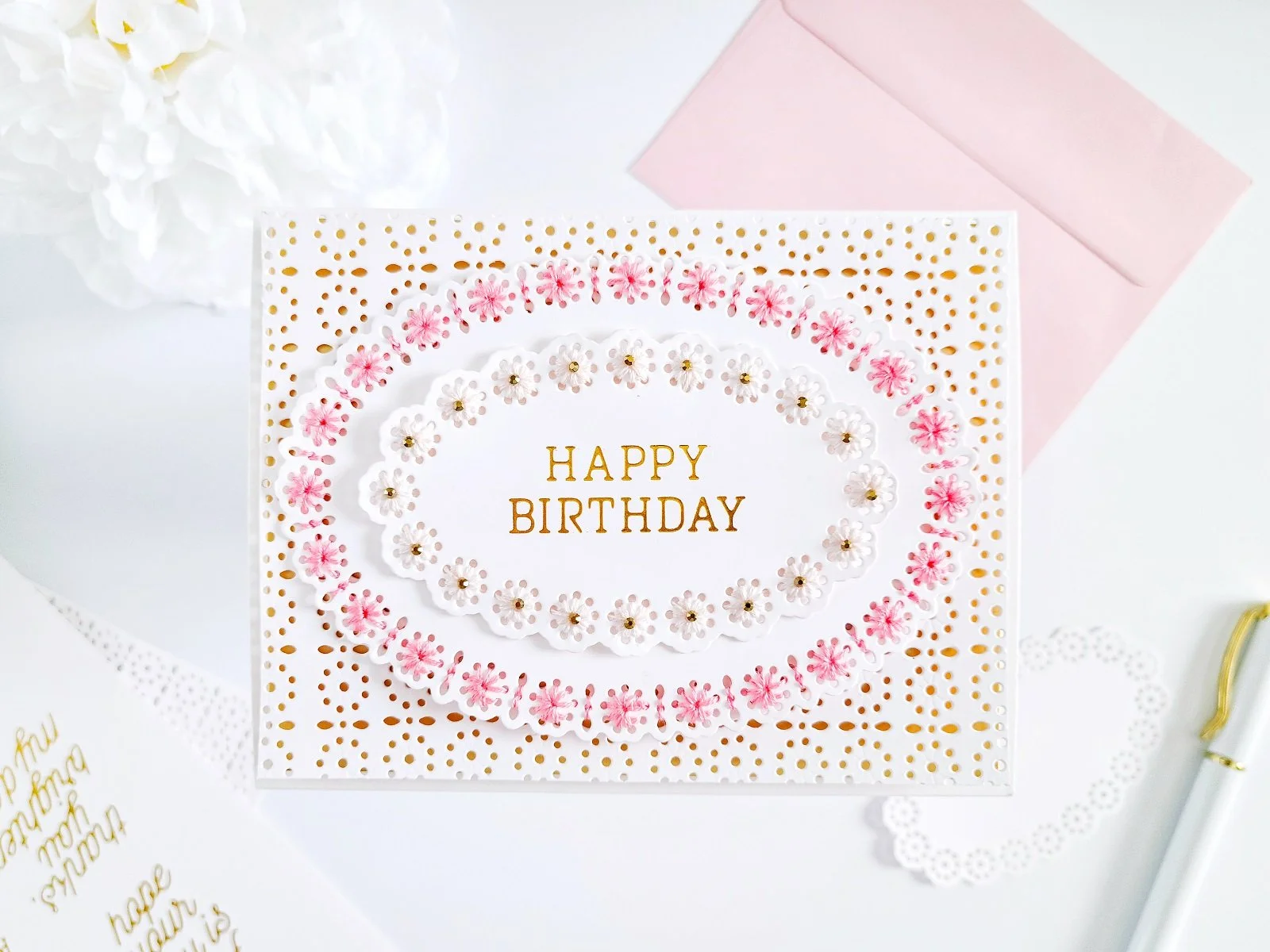 Spellbinders Happy Birthday┃DOM FEB-2022 Inspiration Card