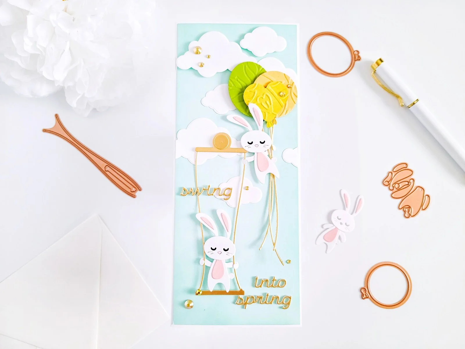 Spellbinders Spring Greetings┃DOM MAR-2022 Inspiration Card