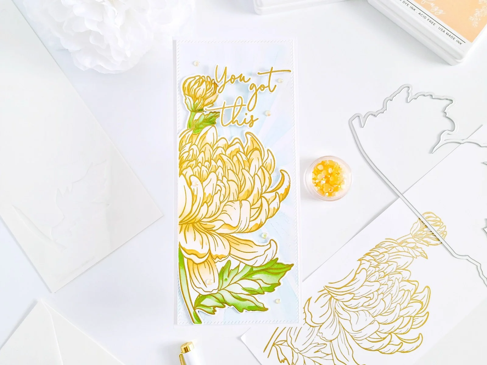 You Got This┃Slimline Inspiration Card