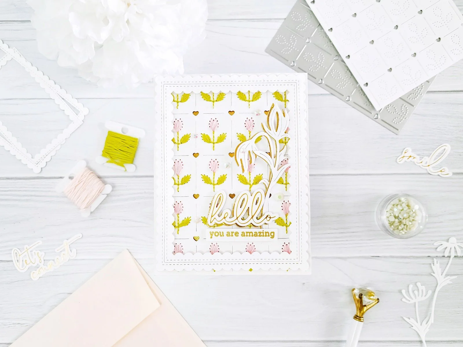 Tulip Love Hand-Stitched┃Inspiration Card