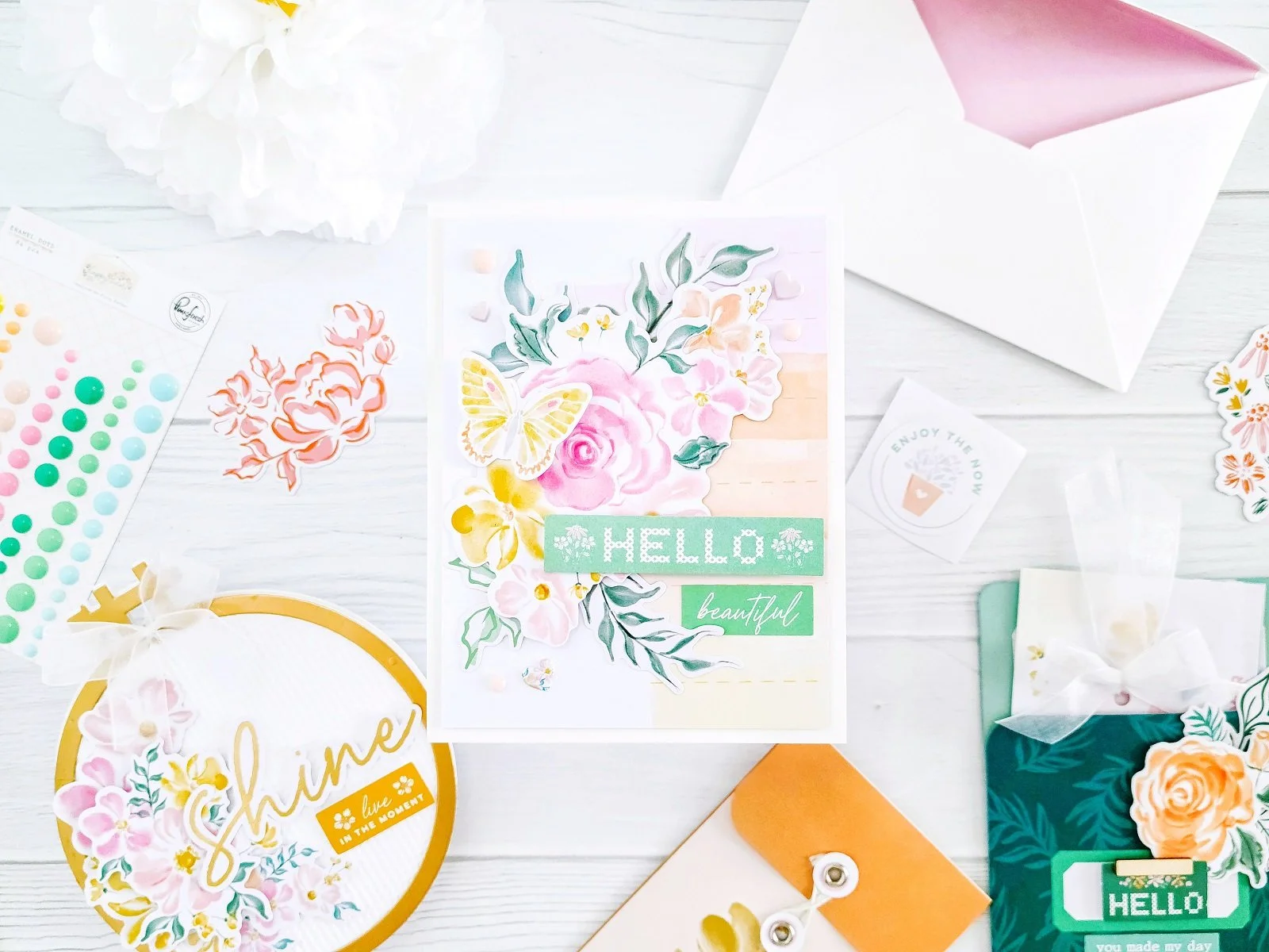 Pinkfresh Studio Happy Heart Paper Collection┃Inspiration Cards