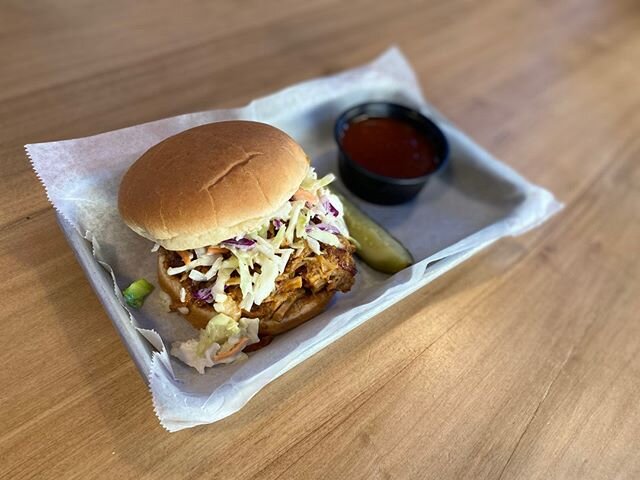 We have a few new additions to our menu! 
NEW! BBQ Pulled Pork Sandwich 🐷 Smoked pulled pork drenched in our house-made bbq sauce topped with coleslaw. 
Ask about our two secret sauces for the pulled pork and be the decision makers on what flavor we