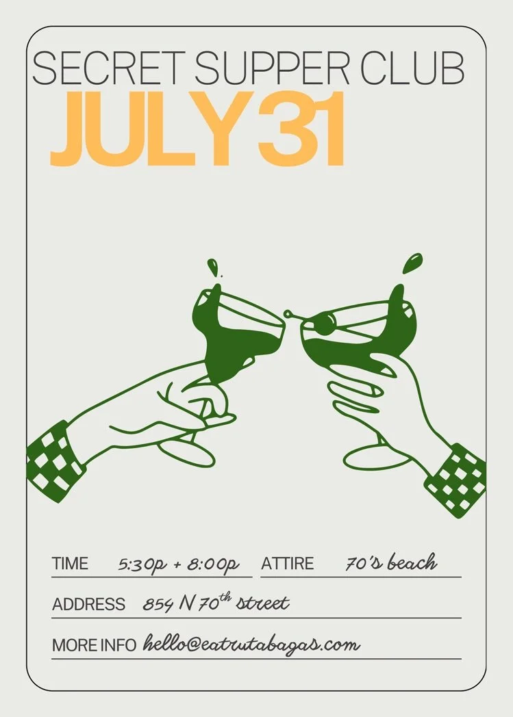 70's Beach Club Secret Supper Club Tix