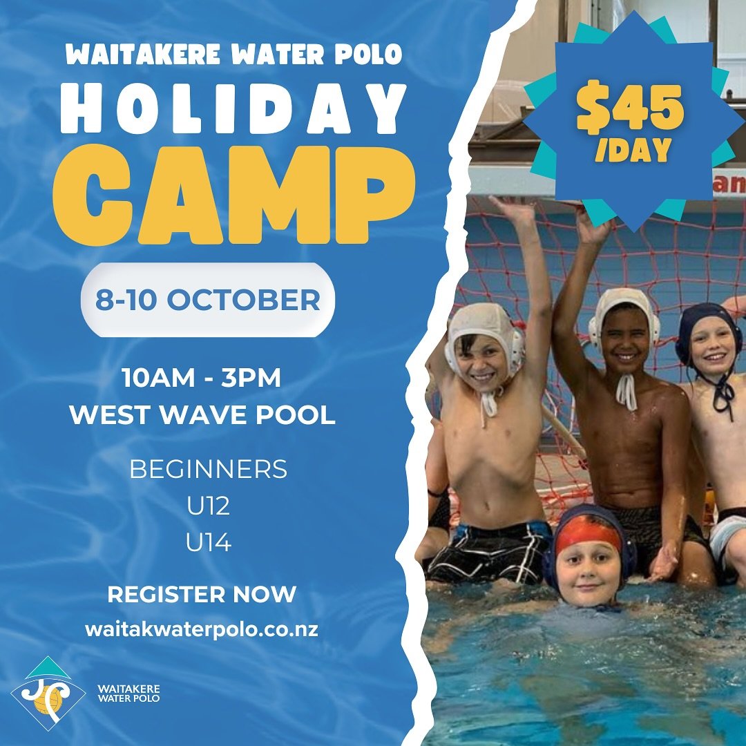 Our Holiday Programme is back for the Term 3/4 holidays ⭐️⭐️⭐️

Sign up using the link in our Bio!! 

See you there 🤽🏼👋🏼

#gowaitak 🔵🟡