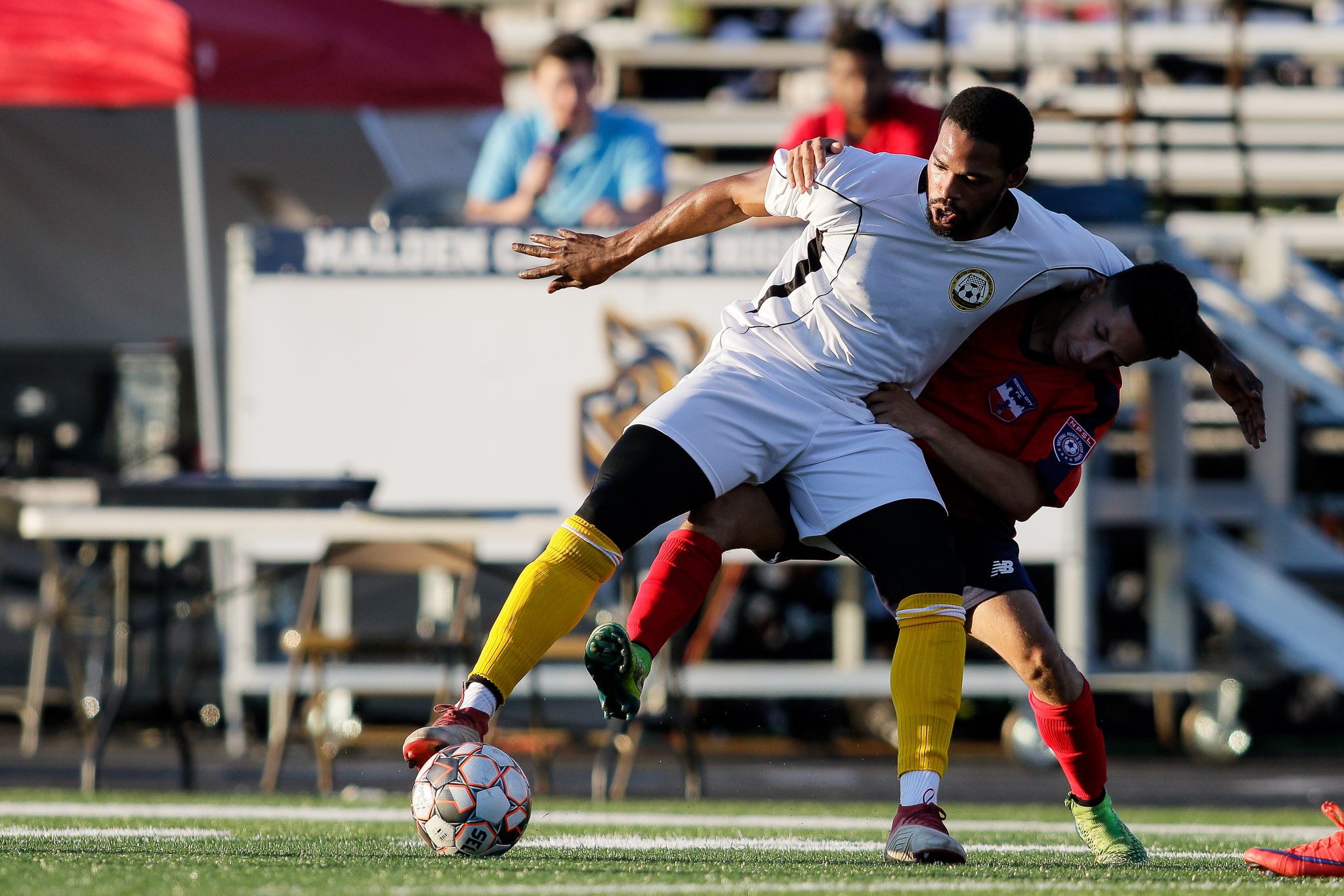  The teams compete in the North Atlantic Conference of the NPSL, a region that plays a physical brand of soccer. (c) Burt Granofsky 