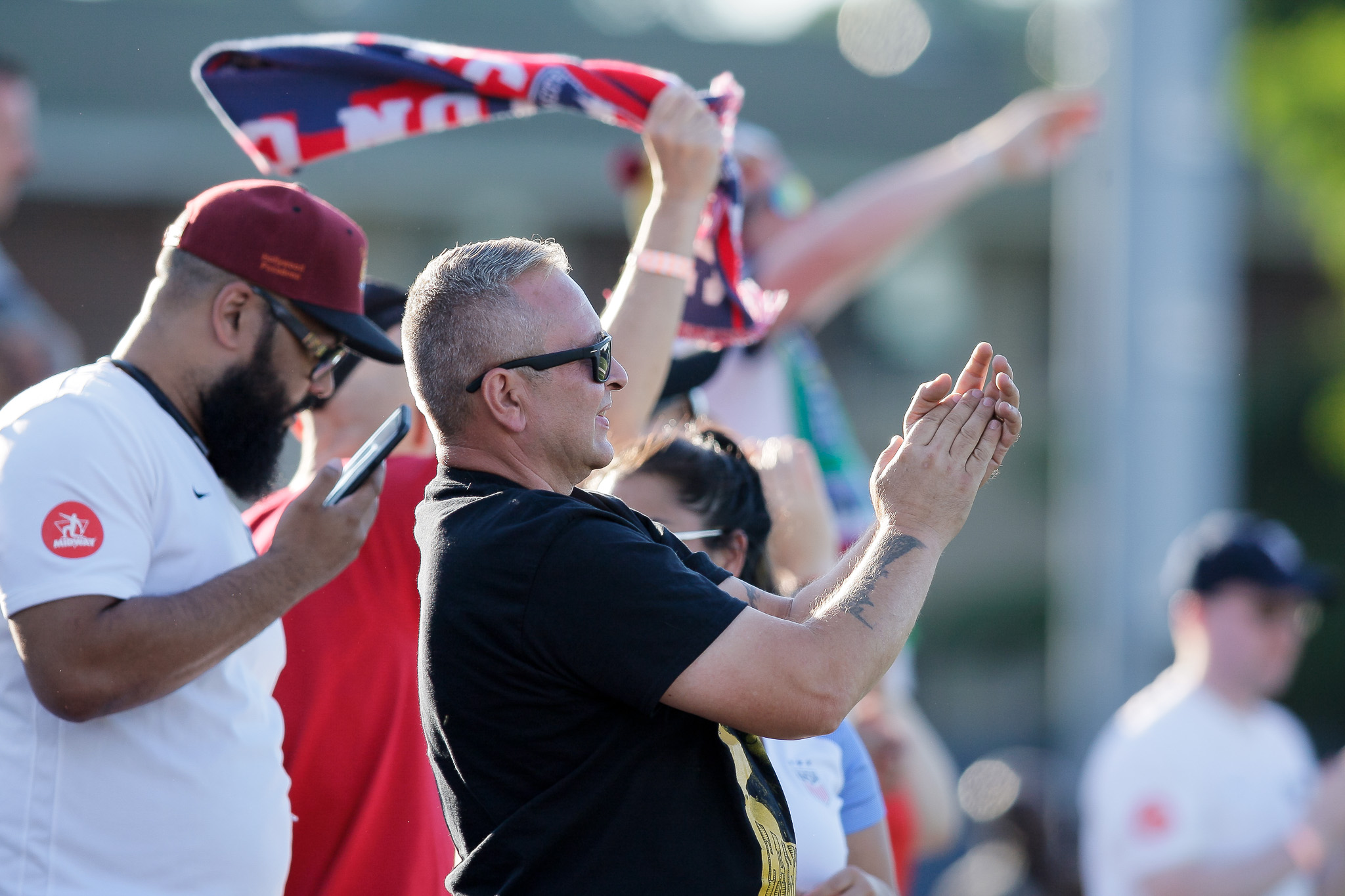  The Ironsides Crew cheers their team on to victory. (c) Burt Granofsky 