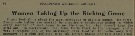 Excerpt from Spalding’s Soccer Football Guide, 1919-1920