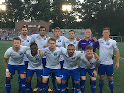 Jay and the NPSL West Regional Champions (Photo courtesy: J. Garmondeh)