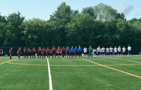 Prematch shot before Twin Stars took on Med City. Photo courtesy of Twin Stars Twitter .