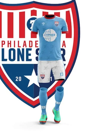 Lone Star’s rebrand and new kit design blew it out of the water. Image courtesy of Philadelphia Lone Star.