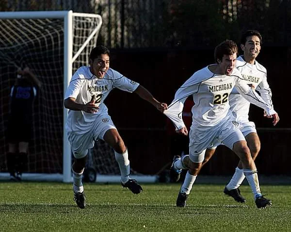 Matt Schmitt played his college soccer with Michigan. Image provided by Muskegon Risers.