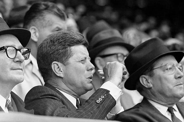 John F. Kennedy was a sports enthusiast and would regularly attend Baseball and American Football Games.