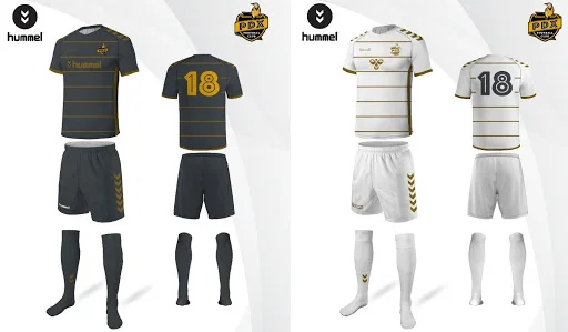 Hummel turned the original sketches into pre-production kit mock-ups. Only one each of either shirt was ever made.