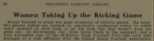 Excerpt from Spalding’s Soccer Football Guide, 1919-1920.
