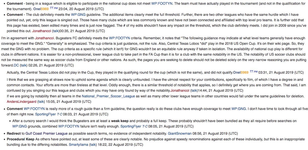 The debate has already begun on Wikipedia.