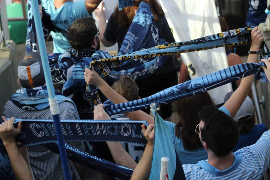 The Chattahooligans is one of the fierect SGs in grassroots soccer. Image courtesy of Chattahooligans social media .