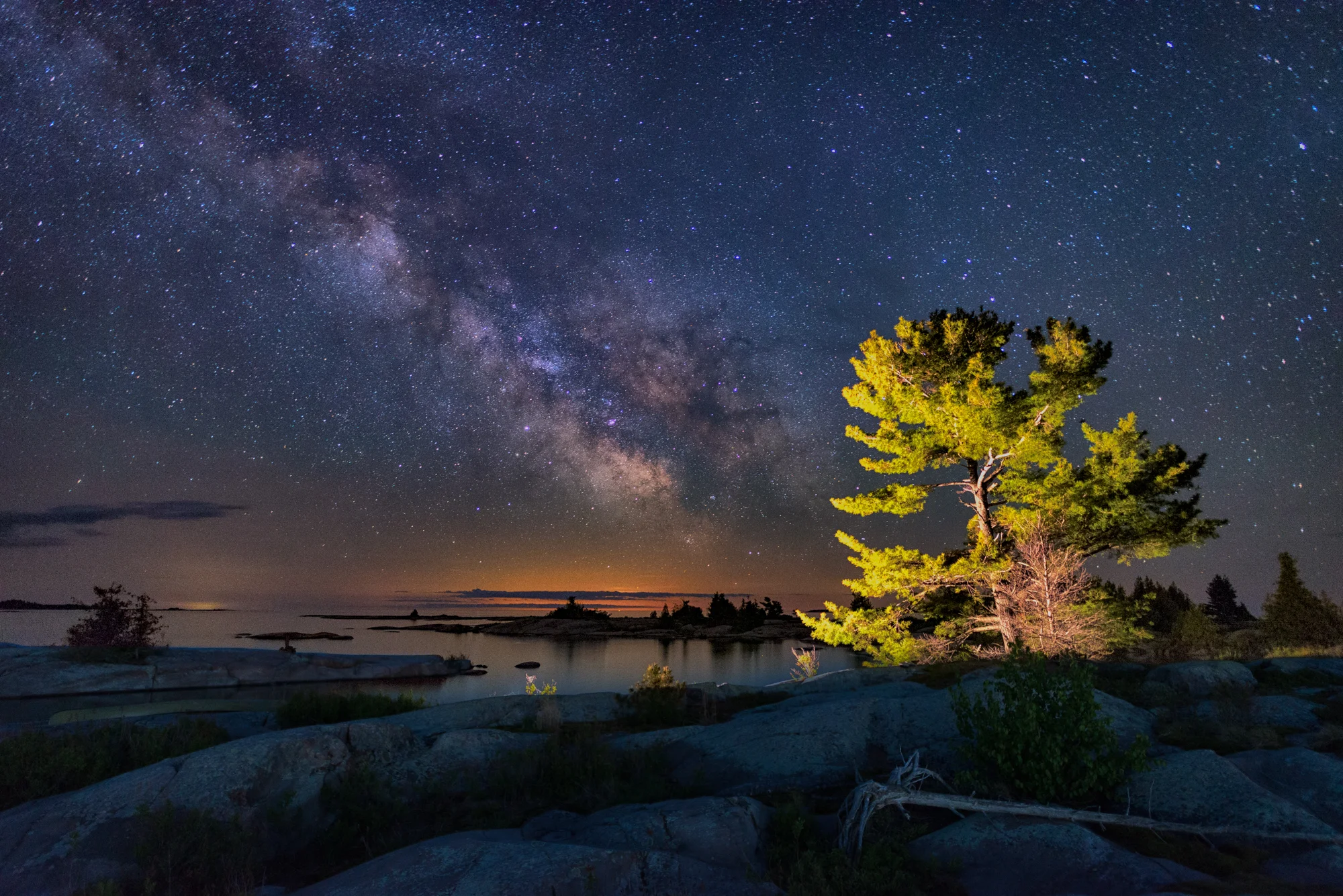 Milky Way Over Don Island | Philip Edward Island, Ontario