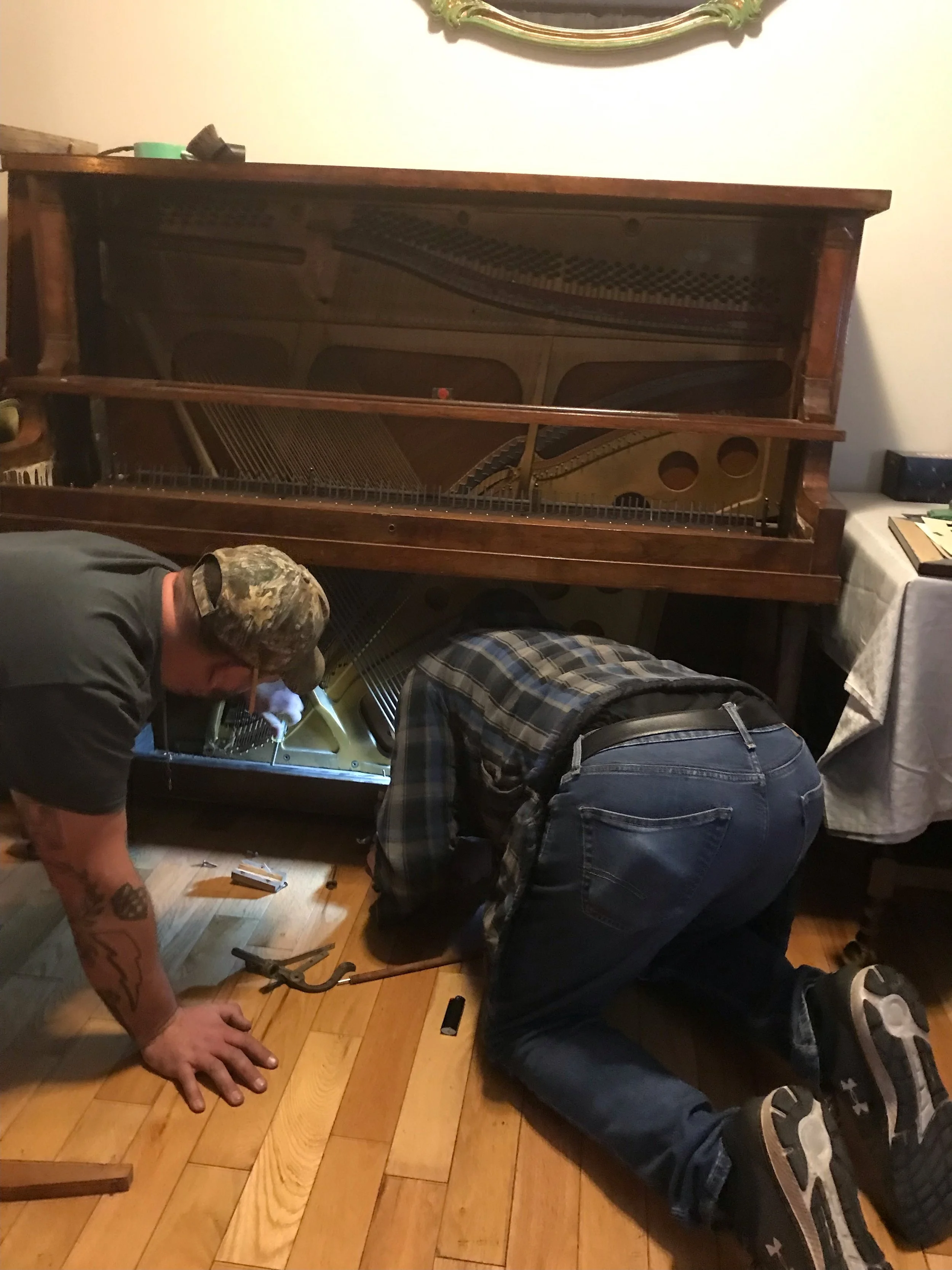 Piano, dismantle and removal