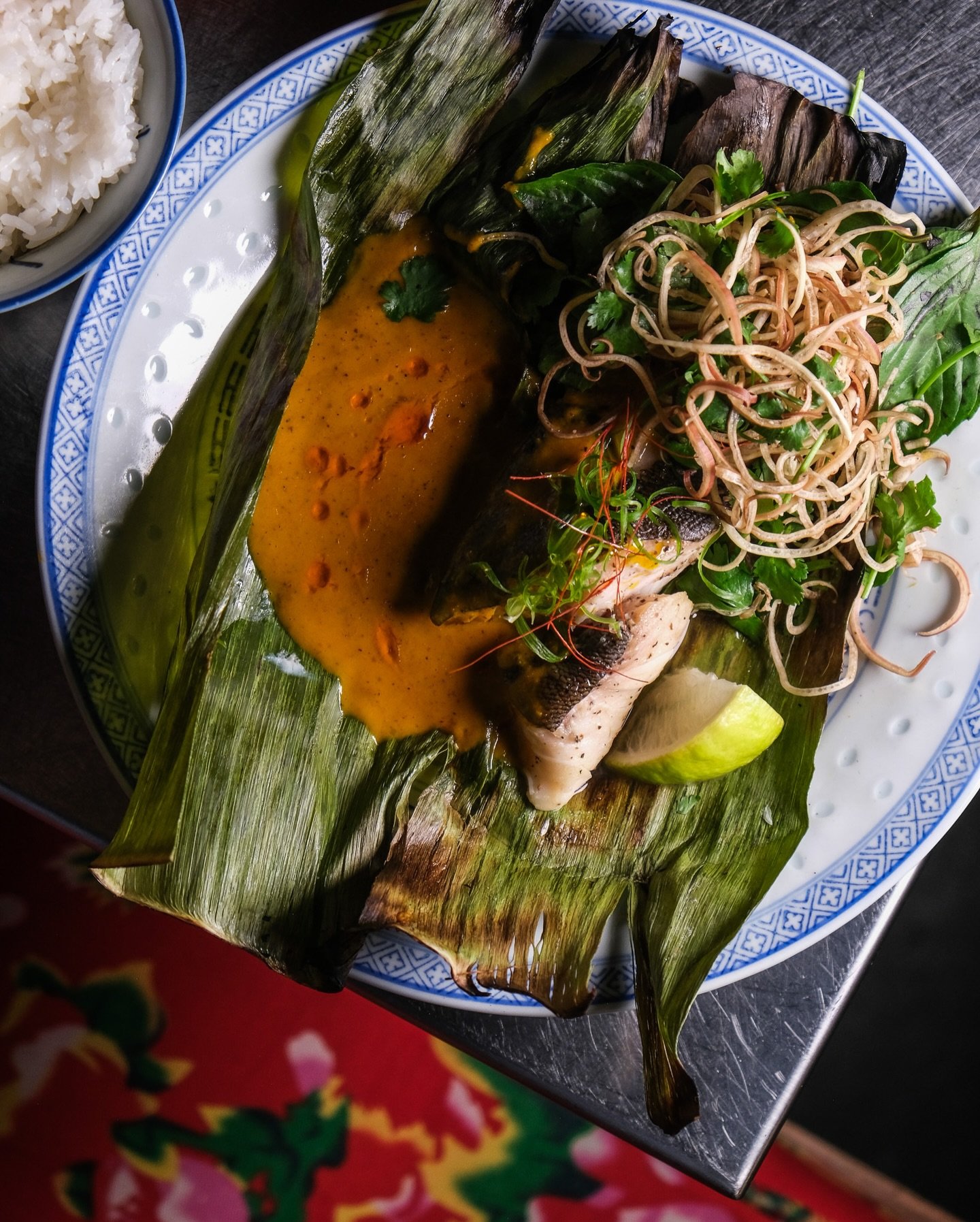 Meet our Banana Leaf Sablefish. 
A dish inspired by Vietnamese c&agrave; ri, where we wrap the sablefish with banana leaf and grill it to perfection, infusing gentle aromatics and keeping the fish delicate and succulent. Served with Vietnamese coconu