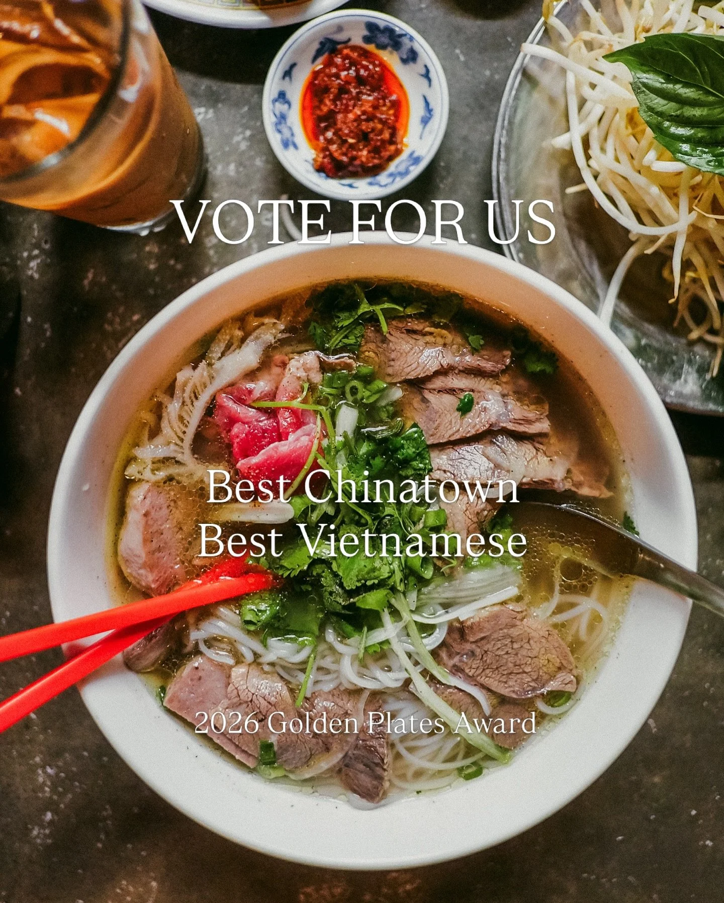 ONE MORE DAY to VOTE FOR US for this year&rsquo;s @georgiastraightfood Golden Plates Award in &lsquo;Best Vietnamese&rsquo; and &lsquo;Best Chinatown&rsquo; category.

Voting closes tomorrow. Via [LINK IN BIO] 
Thank you for the support 🫡

#ddmauchi
