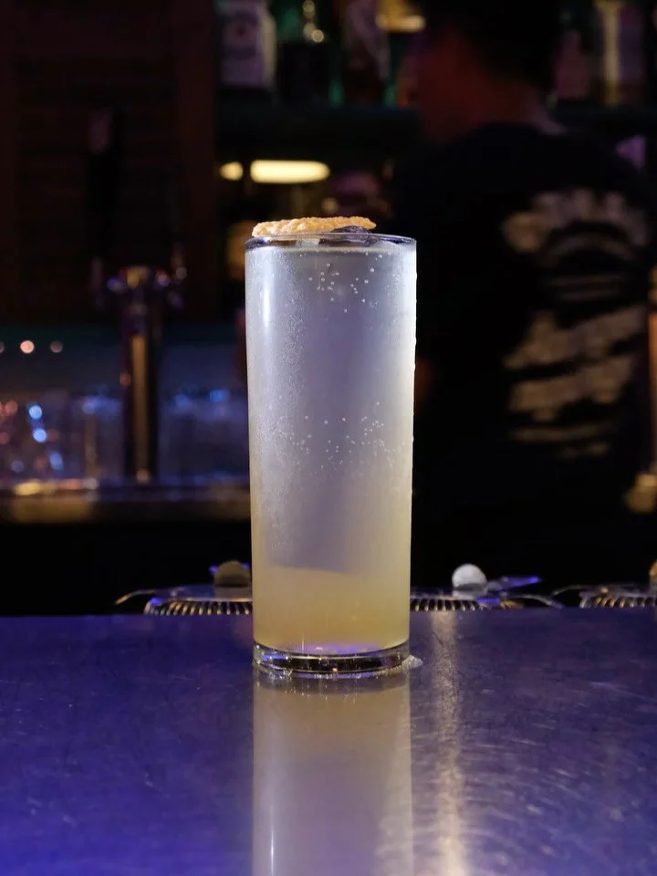 Ch&egrave; Tr&ocirc;i Nước, but in cocktail form.

If you don&rsquo;t know, Ch&egrave; Tr&ocirc;i Nước is a Vietnamese dessert made with glutinous rice dumplings, ginger syrup, and toasted sesame. Sweet, warming, and traditionally enjoyed around Luna