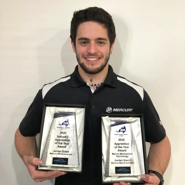 APPRENTICE OF THE YEAR AWARDED TO JORDAN GRECH!
