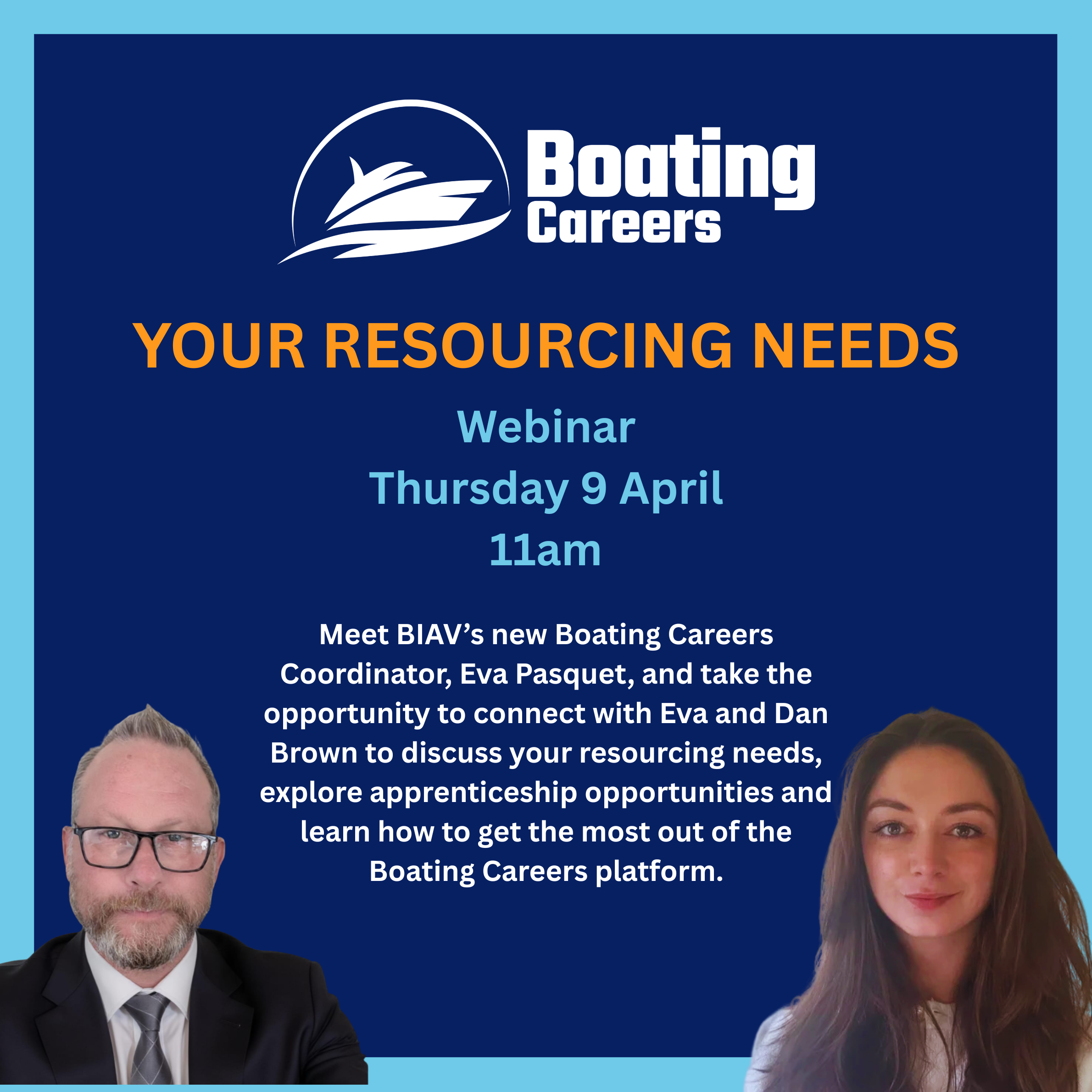 Join us for a Boating Careers Webinar Wednesday 9 April 11:00am