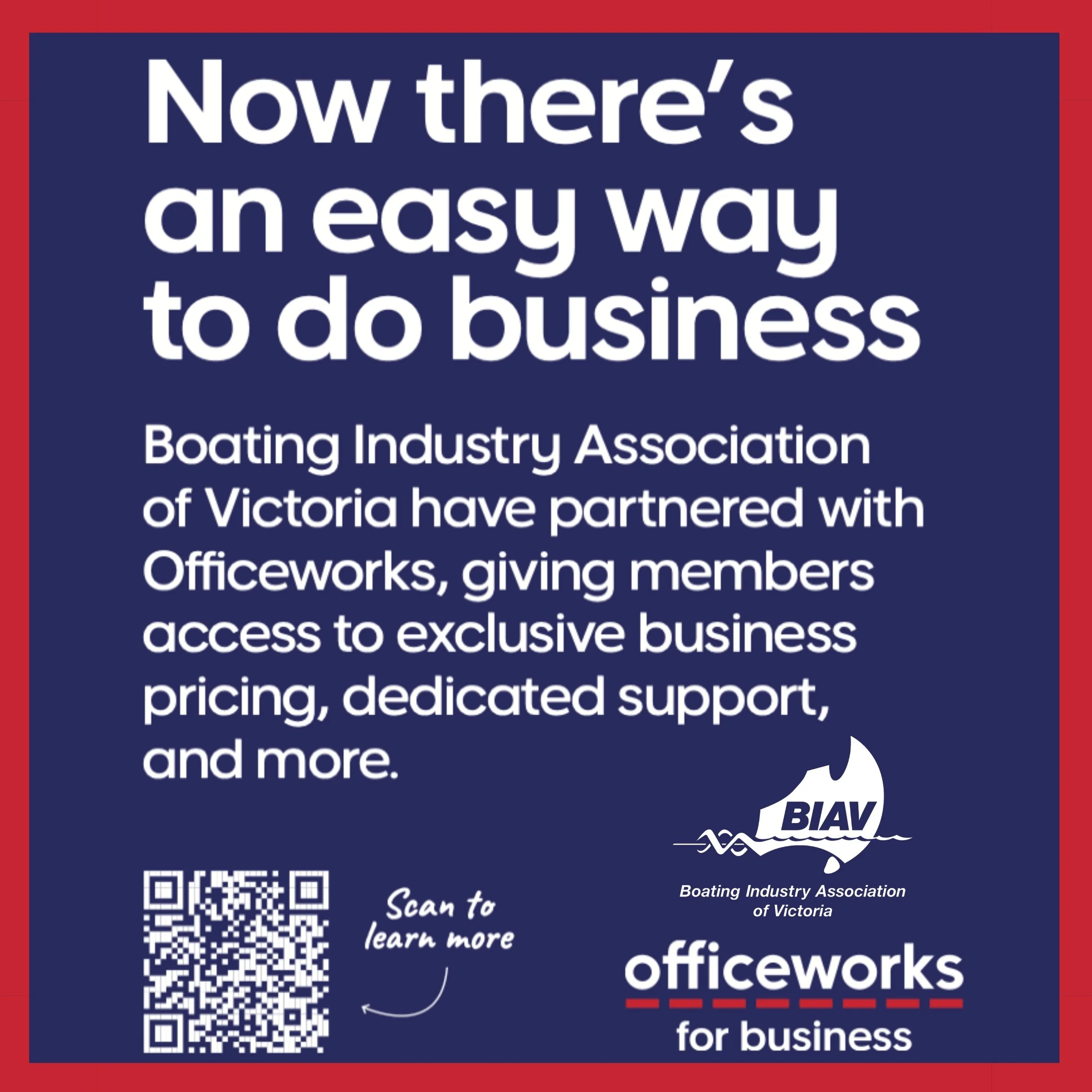 New Exclusive Officeworks Benefits for BIAV Members