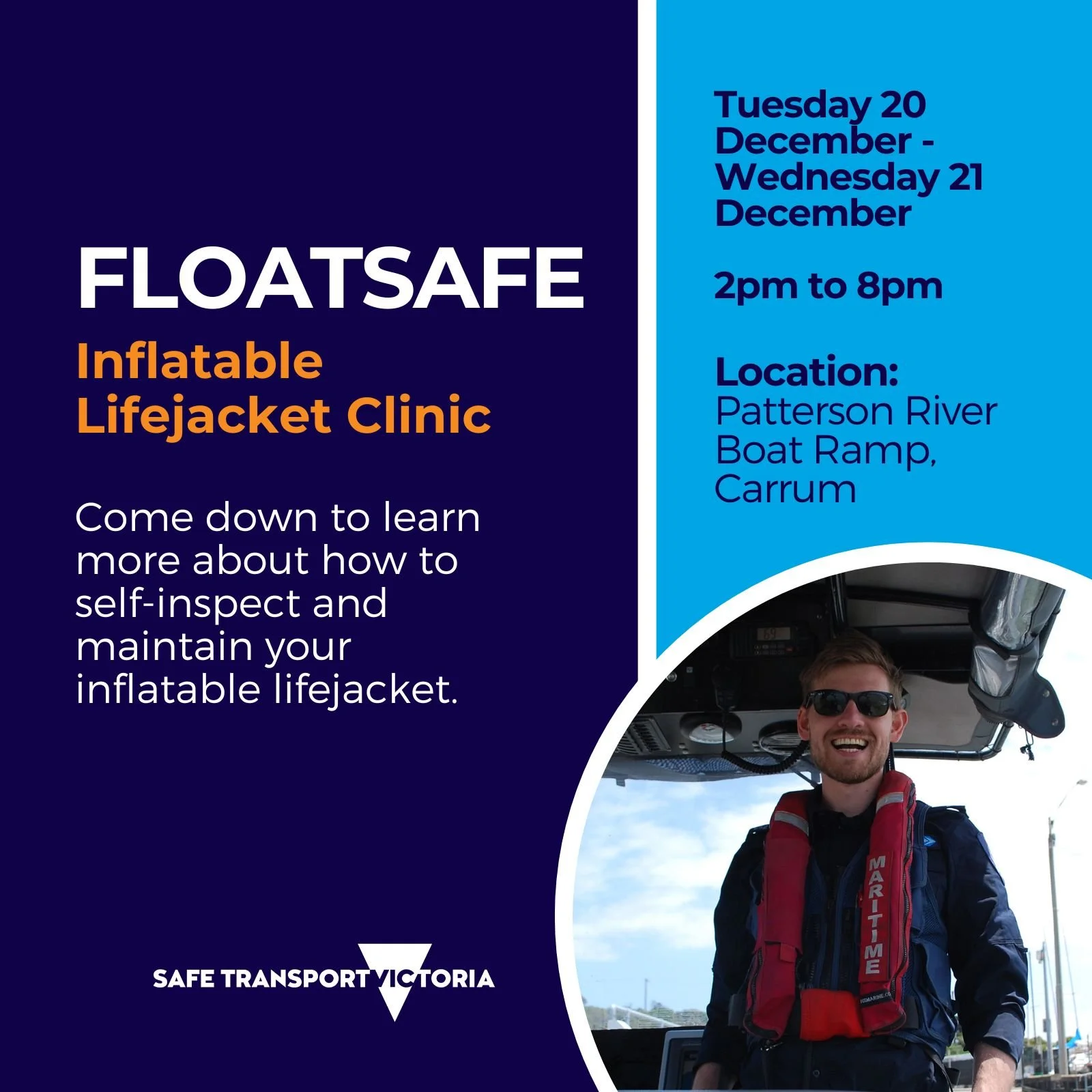 FLOATSAFE Inflatable Lifejacket Clinic — Boating Industry Association of Victoria