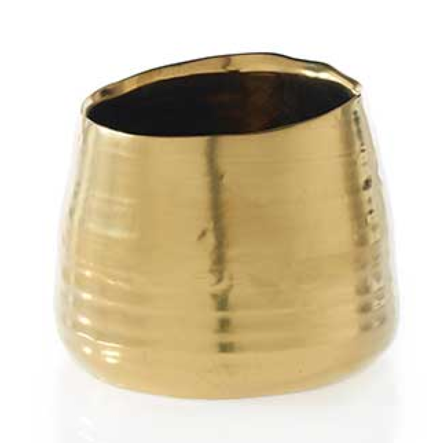 Gold Tegan Pot 5.5” x 4.5”