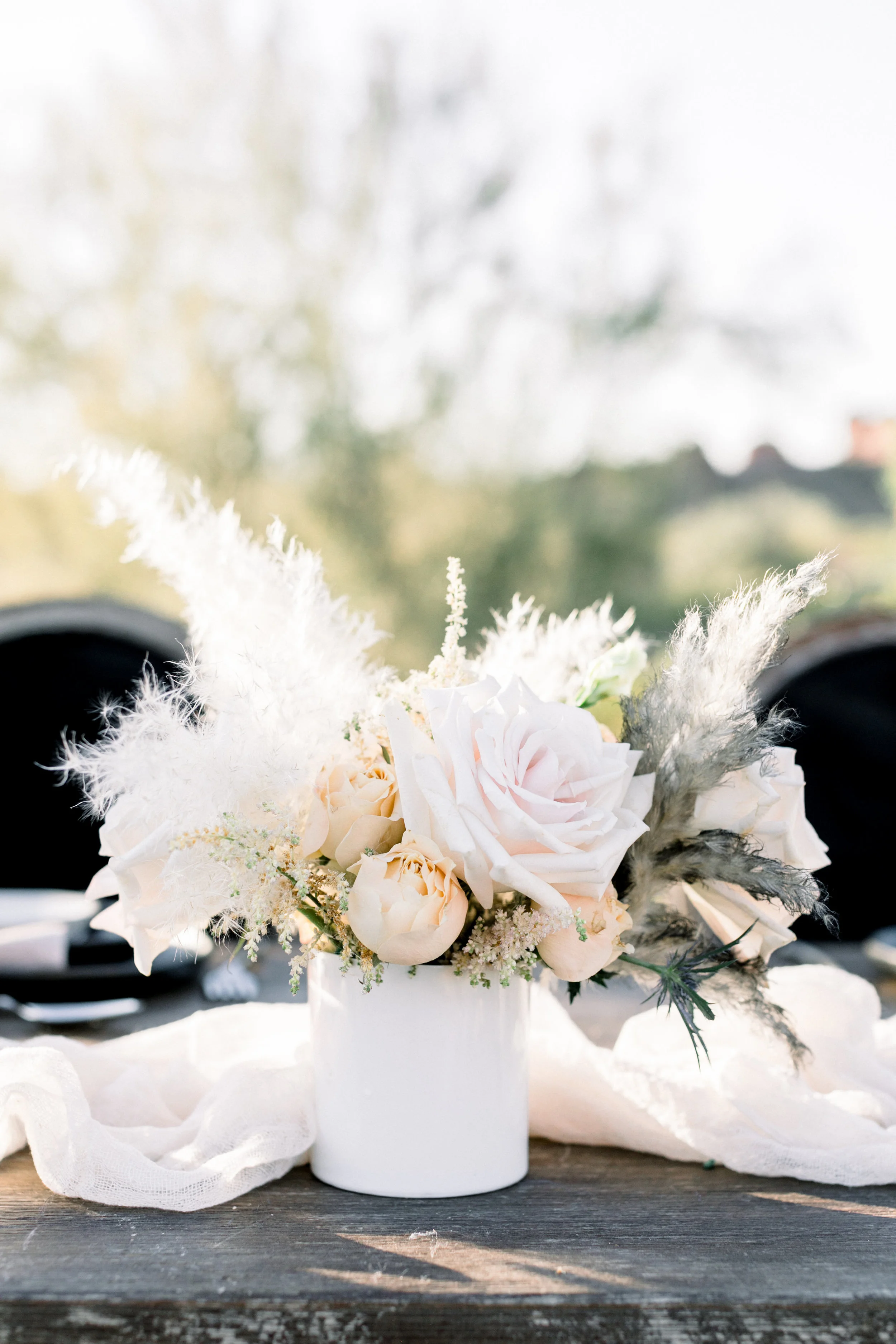 Pampas Grass Wedding Centerpieces