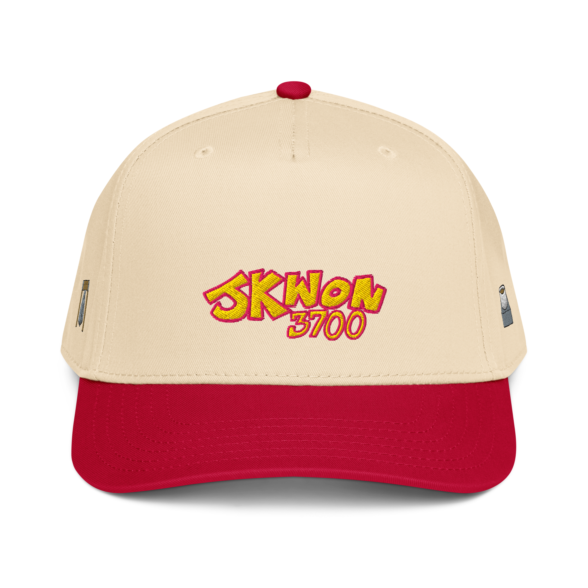 5-panel-mid-profile-baseball-cap-red-natural-front-692e345f94e3e.png