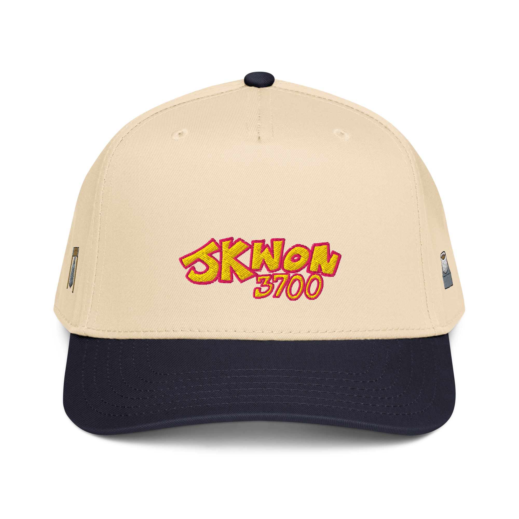 5-panel-mid-profile-baseball-cap-navy-natural-front-692e345f9574c.png