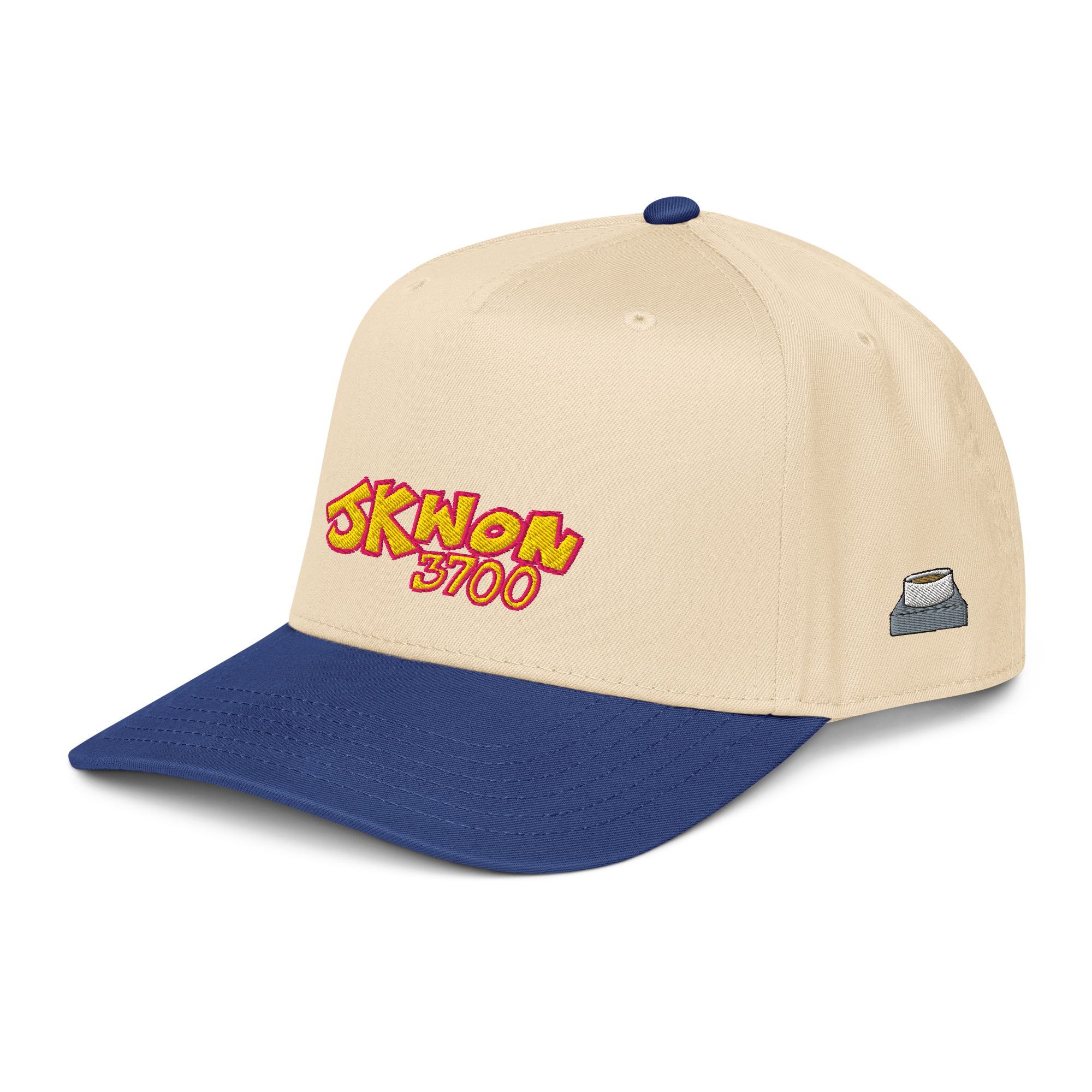 5-panel-mid-profile-baseball-cap-royal-natural-left-front-692e345f97161.png