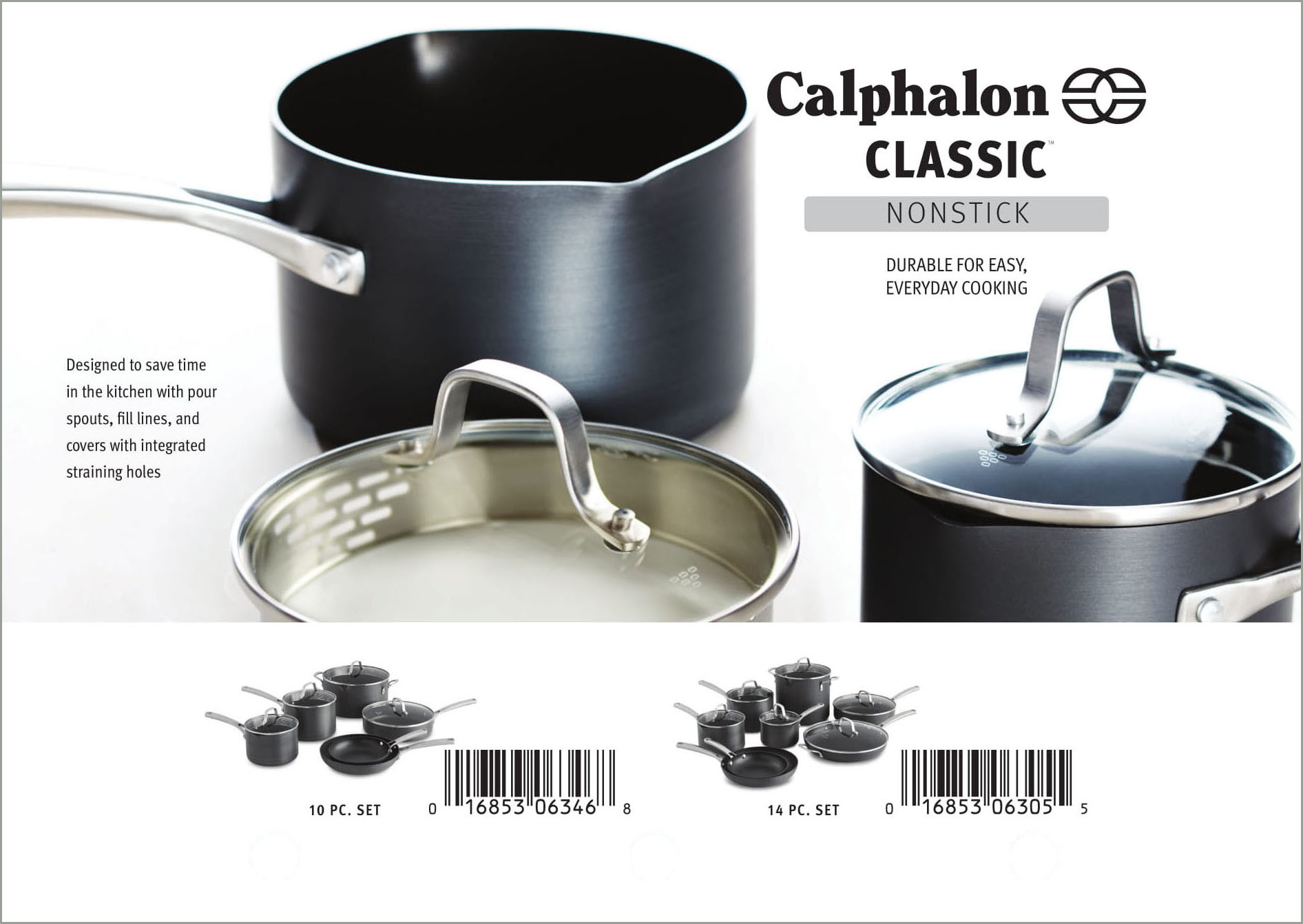 Calphalon Contemporary Nonstick 12-Pc. Cookware Set - Macy's